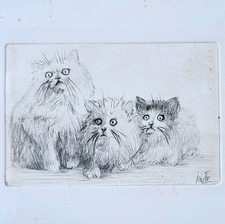 Petite Gravure de Chats