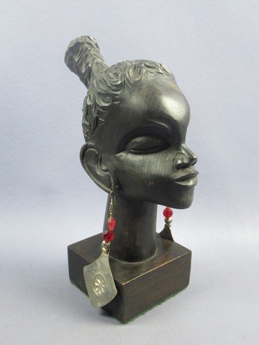 Scultura bois tête de - en,