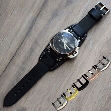 Bande de manchette en cuir Buffalo Bund Pad bracelet de montre 18-26 cuff strap