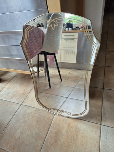 Ancien miroir forme libre - miroir,
