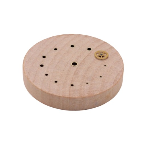 Socle rond bois brut - rond, en