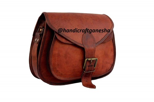 Sac besace cuir marron - besace,