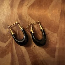 Boucles D Oreilles GAS modèle Écume Noires Val 95€