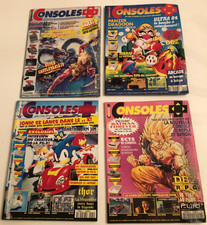 4 magazines Consoles + plus 90s NINTENDO PLAYSTATION NEC....
