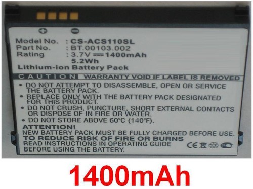Batterie 1400mah pour acer - batterie,