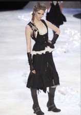 Ensemble Gilet rayé sans