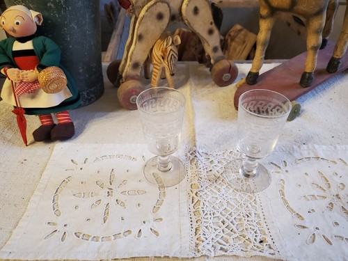 Verres pied cristal - verres,