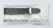 Breitling Bracelet Cuir Noir