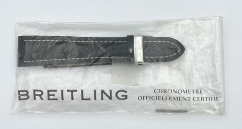 Breitling bracelet cuir noir - cuir,