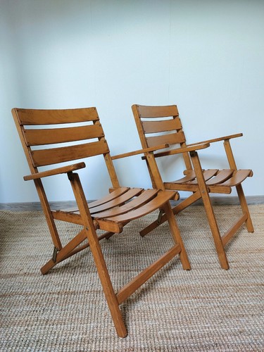 Fauteuils vintage bois - ,