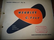 CATALOGUE MEUBLE VINTAGE GRANGE FRERES  SALLE A MANGER ( ref 51 A )