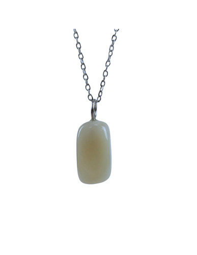 Collier pierre lune grise - de,