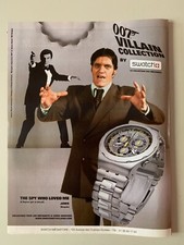 PUBLICITE 2008 - JAMES BOND 007 VILLAIN COLLECTION BY SWATCH