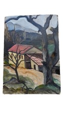 Tableau ancien Paysage Fauvisme Non signé Dlg Auguste Chabaud