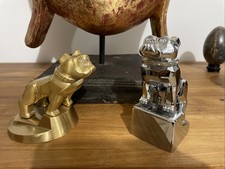 Deux MASCOTTE MACK CAMION BOULEDOGUE AUTOMOBILE