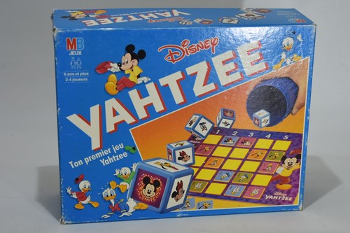 Disney yahtzee 1992 jeux - disney,
