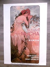 MUCHA Alfons Affiche Originale Art Nouveau Original poster 1998 Cesky Krumlov