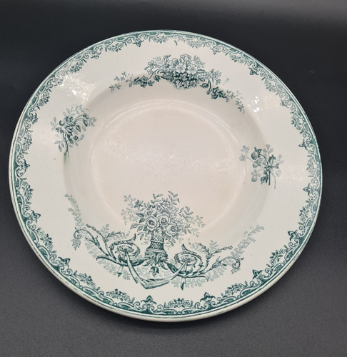 Assiette creuse ancienne - assiette,