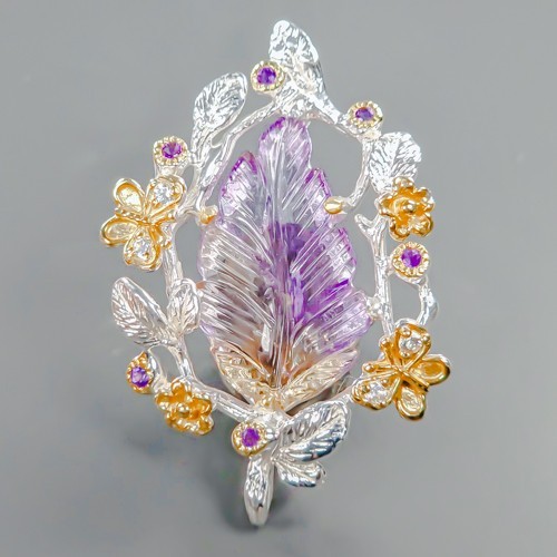 Pendentif amétrine naturelle