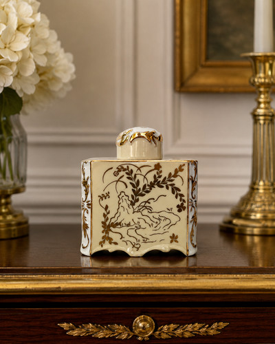 Boîte thé porcelaine - à,