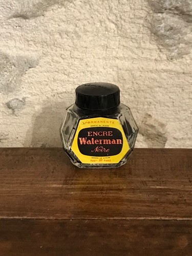 Ancien flacon encre - flacon, noire