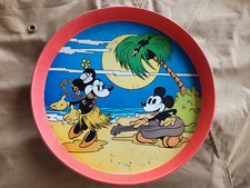 VINTAGE : Walt Disney : Ancien plateau en tôle Mickey