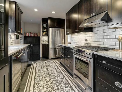 Patterned ceramic kitchen - patterned,