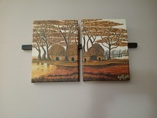 tableau, cadre bois , peinture