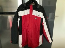 parka homme rouge et noir