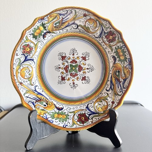 Assiette céramique peinte - , à