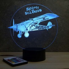 Lampe illusion 3D Avion Spirit