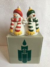 Partylite Snowman Pillar