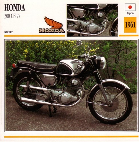 Fiche moto honda 77 300 - :, cb