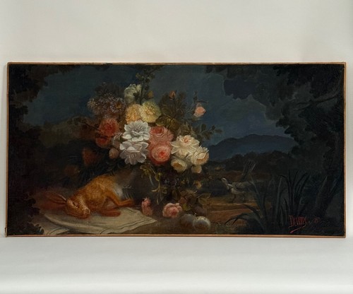 Huile sur toile par devaux - sur,