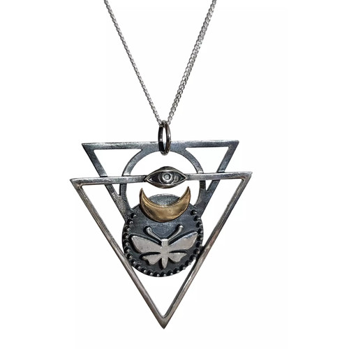 Collier pendentif œil