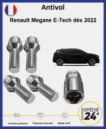 Ecrous antivol roues - ecrous, de