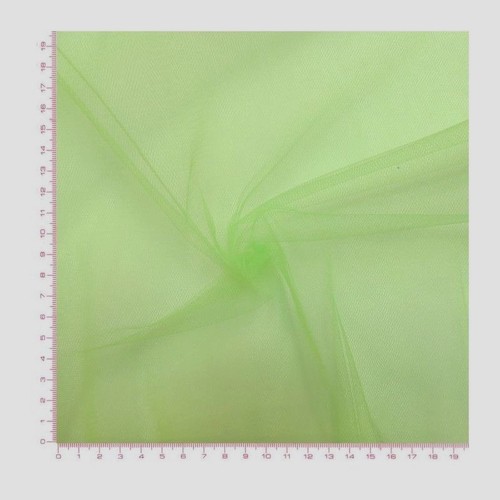 Tulle souple vert amande - vert, /37