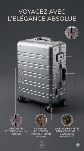 Valise cabine en aluminium - cabine, 20"