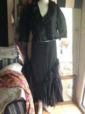 Ensemble  jupe longue et gilet  René Derhy Taille s  