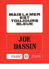 Partition cht pn acc gt GF 1971 - Joe DASSIN - Mais la mer est toujours bleue