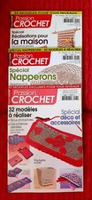 Magazines Lot 3 Revues Passion crochet.  39 modèles, 30 et 32 modèles