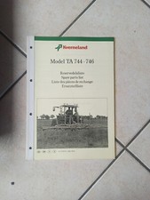 Livret Piece Taarup Kverneland Ta 744 746