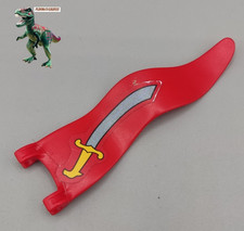 Playmobil 4424 5736 bateau pirate aux voiles rouges-drapeau rouge avec sabre-...