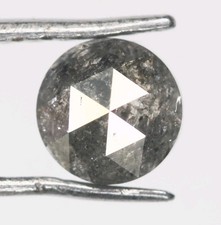 0,37 CT Diamant Naturel Loose Rose Cut 4,2 MM Diamant Sel Et Poivre