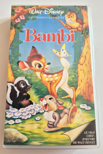 Bambi disney cassette - bambi, vhs
