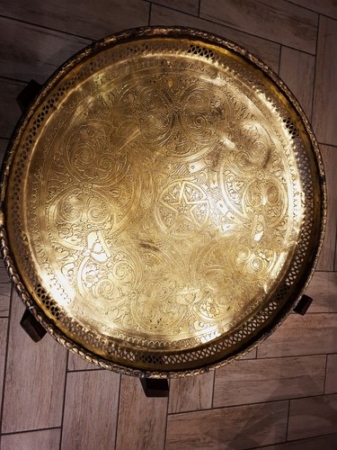 Table marocaine cuivre - marocaine, en