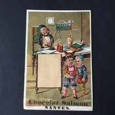 Chromo ancien doré carton - doré,