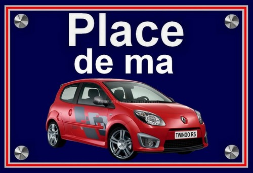Plaque place ma - plaque, renault