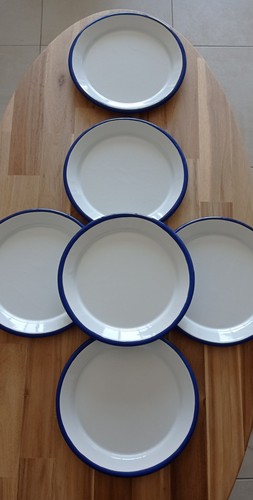Assiettes plates tôle - 6,