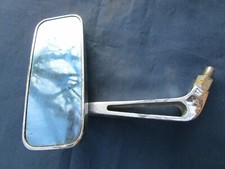 Rétroviseur véhicule chromé orientable ancien Miroir bleuté Ecrou de fixation